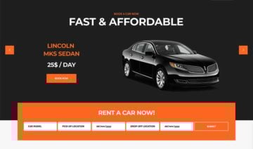 Best Car Rental WordPress Themes, featured image