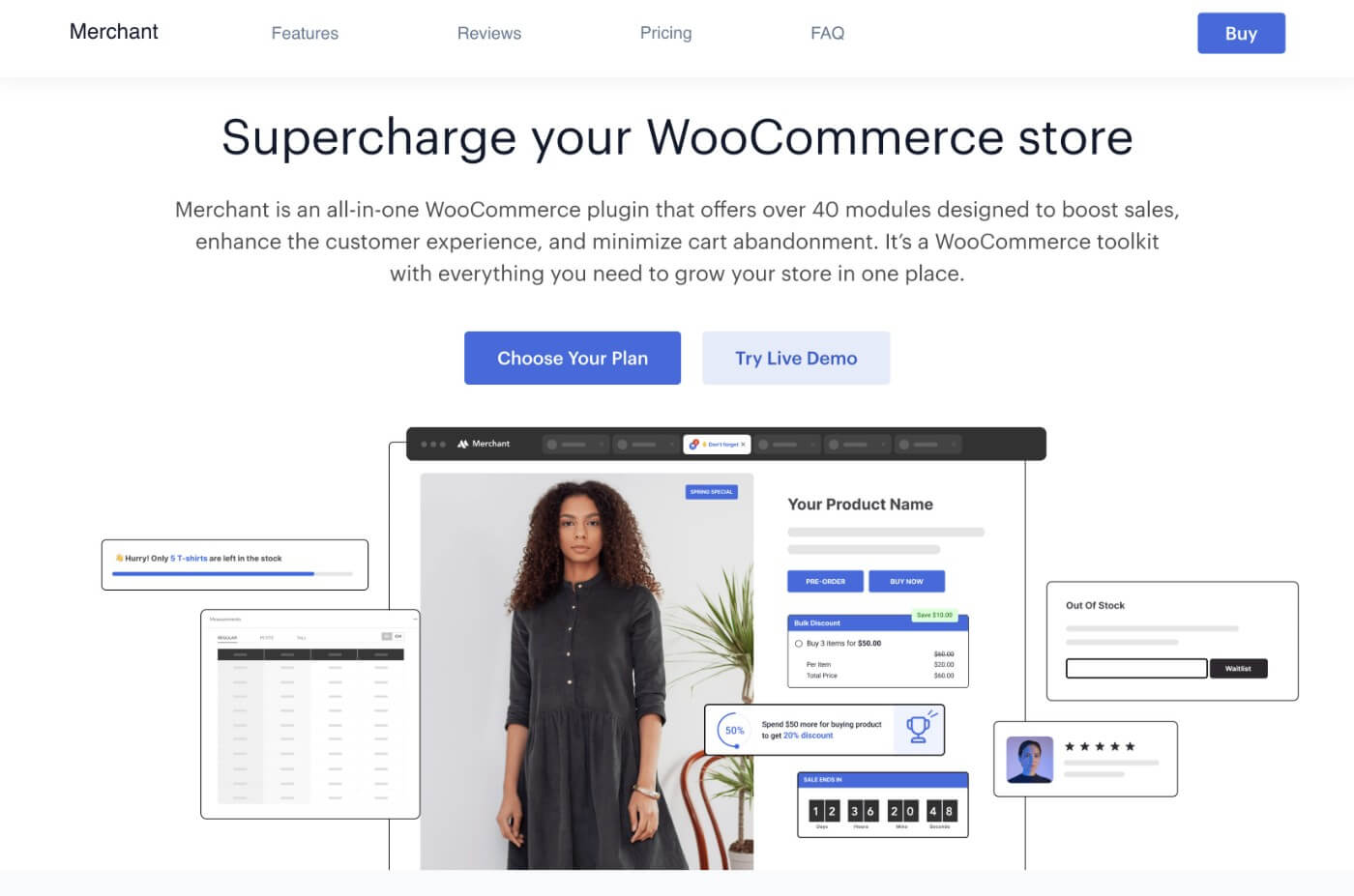 Merchant WooCommerce upsell plugin