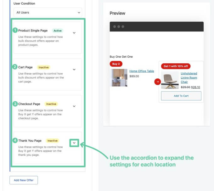 How to configure deal display locations