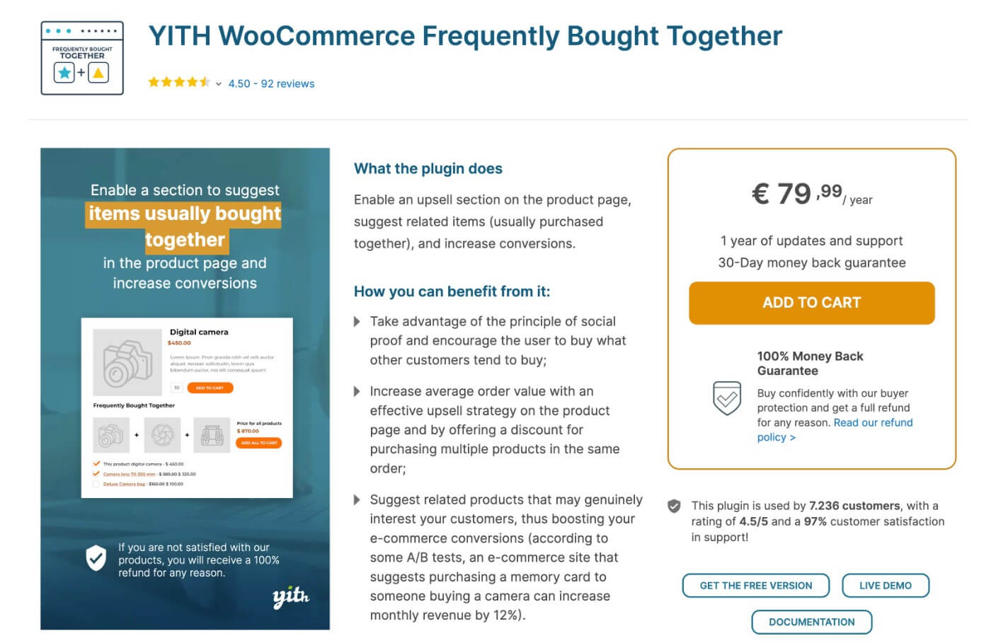 YITH WooCommerce Frequently Bought Together upsell plugin